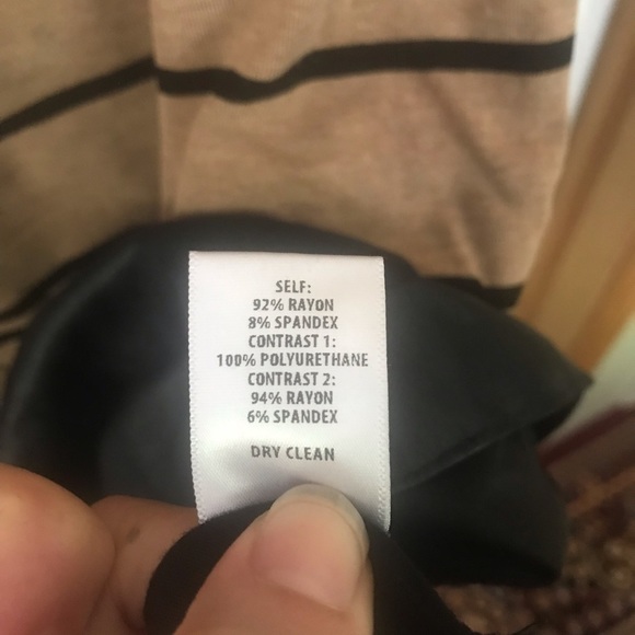 Bailey 44 layered dress w/faux leather skirt - Picture 6 of 6